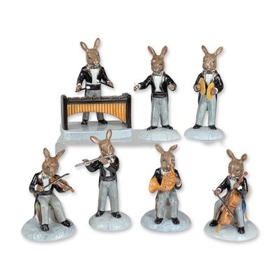 Sale Photo Thumbnail #193: Royal Doulton Bunnykins Orchestra Limited Edition Figurine Set