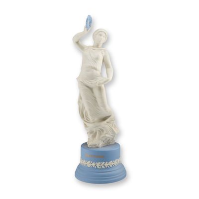 Sale Photo Thumbnail #323: Wedgwood Jasperware and Parian Porcelain Figurine of Terpsichore