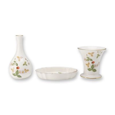 Sale Photo Thumbnail #494: 3pc Collection of Wedgwood Wild Strawberry Ceramics