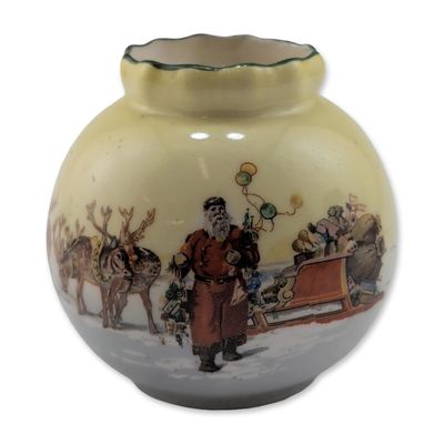 Sale Photo Thumbnail #473: Royal Doulton Santa Claus Series Ware Miniature Vase, E5108