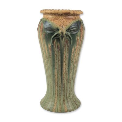 Sale Photo Thumbnail #276: Rare Kevin Hicks Ephraim Pottery "Damselfly" Arts & Crafts Ceramic Vase