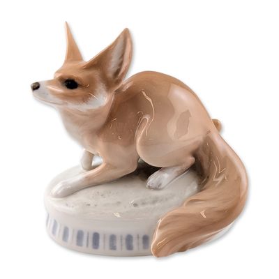 Sale Photo Thumbnail #214: Royal Copenhagen Porcelain Fox on Small Base Figurine