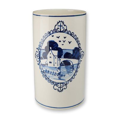 Sale Photo Thumbnail #255: Wedgwood Tall Jug in the Dutch Delft Style