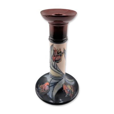 Sale Photo Thumbnail #105: Moorcroft Sally Tuffin Red Tulip Candlestick