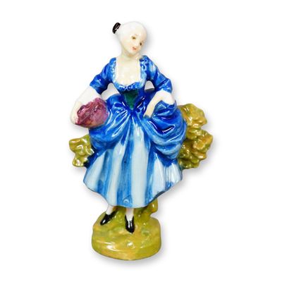 Sale Photo Thumbnail #416: Doulton Colorway Porcelain Figurine, Shepherdess HN735