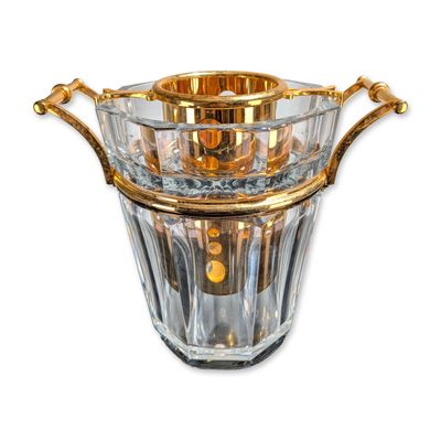 Sale Photo Thumbnail #384: Baccarat Harcourt Crystal and Gilt Metal Champagne Cooler