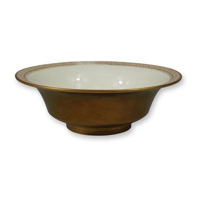 Sale Photo Thumbnail #504: Wedgwood Gold Gilt and Ivory Glazed Bowl