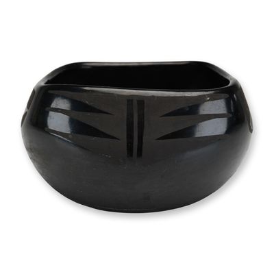Sale Photo Thumbnail #26: Black Santa Clara Pueblo Pottery Bowl