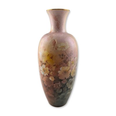 Sale Photo Thumbnail #470: Doulton Burslem English Luscian Ware Hancock Vase, Signed