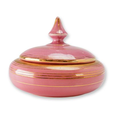 Sale Photo Thumbnail #48: Weller Pottery Covered Powder Vanity Jar
