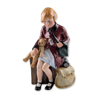 Sale Photo Thumbnail #171: Royal Doulton "The Girl Evacuee" Porcelain Figurine