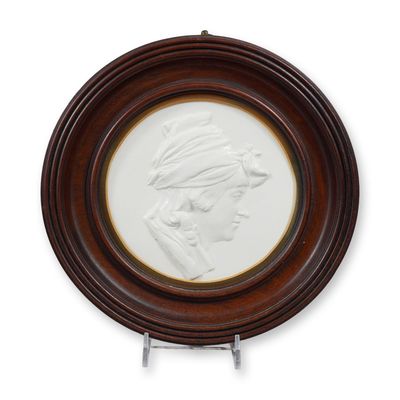 Sale Photo Thumbnail #273: Wedgwood Ceramic Profile Relief Plaque of Mrs. Flaxman
