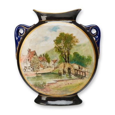 Sale Photo Thumbnail #5: Wedgwood Glazed Earthenware Moon Flask, circa 1880