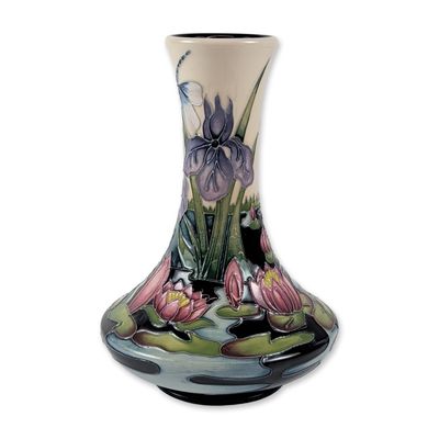 Sale Photo Thumbnail #361: Rachel Bishop for Moorcroft Irises and Water Lilies Vase