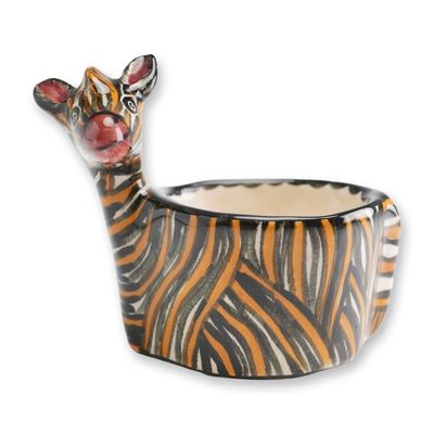 Sale Photo Thumbnail #277: Ardmore Studio African Ceramic Zebra Egg Cup