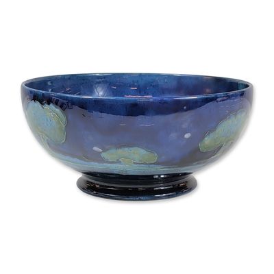 Sale Photo Thumbnail #84: William Moorcroft Moonlit Blue Ceramic Bowl