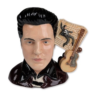 Sale Photo Thumbnail #176: Royal Doulton Prototype Large Character Jug Elvis Presley