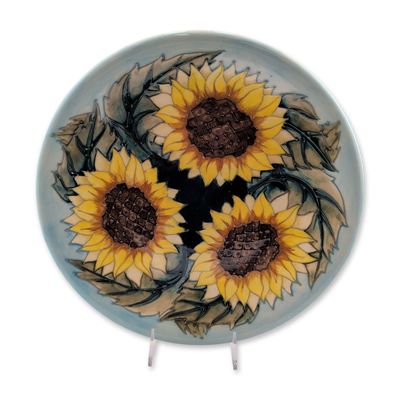 Sale Photo Thumbnail #108: Moorcroft Pottery Sunflower Cabinet Plate