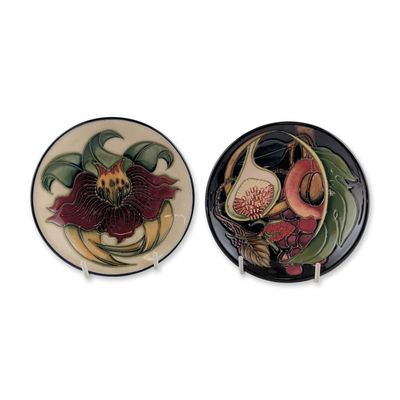 Sale Photo Thumbnail #107: 2pc Moorcroft Pottery Dishes, Queens Choice and Anna Lily