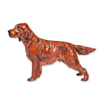 Sale Photo Thumbnail #445: Royal Doulton Large Championship Figurine, Irish Setter HN1054
