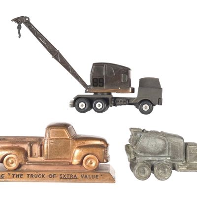 Sale Photo Thumbnail #401: (3) White Metal Promo Vehicles