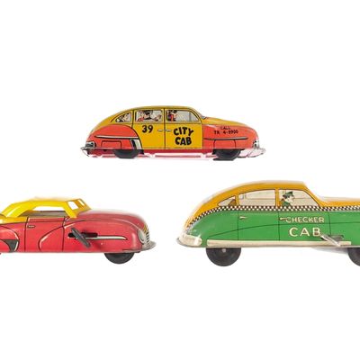 Sale Photo Thumbnail #163: (3) Tin Litho Cabs & Cars Marx, Lupor, & Courtland