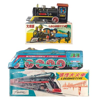 Sale Photo Thumbnail #267: (2) Chinese Locomotive and International Express Trains Boxed