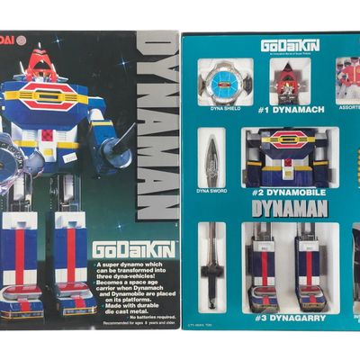 Sale Photo Thumbnail #236: Desirable Dynaman DX Godiakin Diecast Robot Boxed