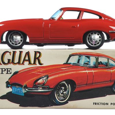 Sale Photo Thumbnail #14: Immaculate 1960s Jaguar XKE Tin Car by Takatoku T.T. Boxed