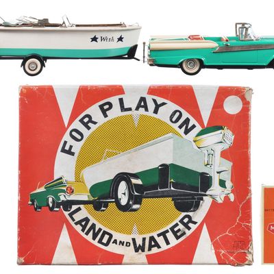 Sale Photo Thumbnail #26: Ford Fairlane 500, Boat & Trailer "For Play on Land and Water" Box Set, Japan