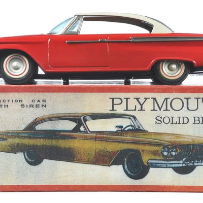 Sale Photo Thumbnail #42: Plymouth Two-Door Hardtop Tin Car by Ichiko, Japan