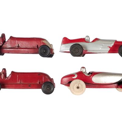Sale Photo Thumbnail #378: (4) Rubber Race Cars Arcor, Sun Rubber & Auburn Rubber