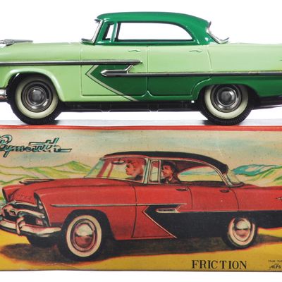Sale Photo Thumbnail #9: Desirable Near-New Alps 1956 Plymouth Tin Car Boxed