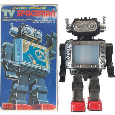 Sale Photo Thumbnail #265: Horikawa TV Spaceman Robot with Box, Chrome Edge, Japan