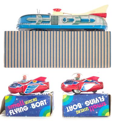 Sale Photo Thumbnail #244: (3) Robot Spaceship and Flying Boats Boxed