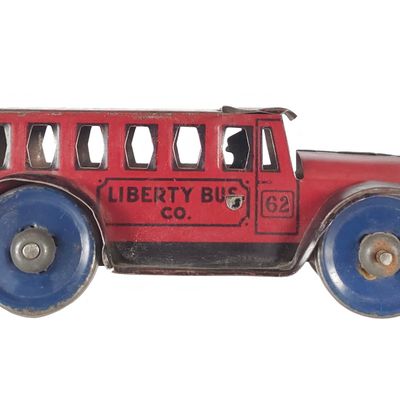 Sale Photo Thumbnail #126: Marx Tin Litho Liberty Bus No. 62