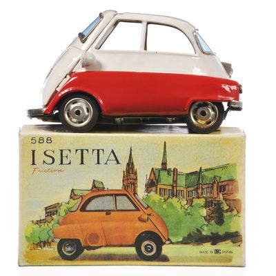 Sale Photo Thumbnail #70: Beautiful Isetta Tin Car by Bandai, Japan