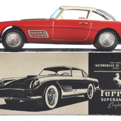 Sale Photo Thumbnail #80: Stellar Ferrari Superamerica Tin Car by Bandai, Japan