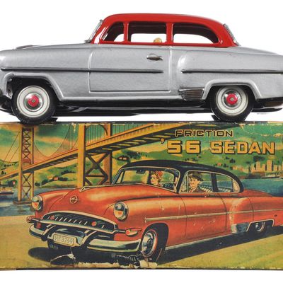 Sale Photo Thumbnail #18: Opel 1956 Tin Sedan Toy by Yonezawa
