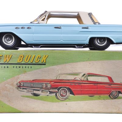 Sale Photo Thumbnail #38: Light Blue 1961 Buick Large Tin Sedan by T.N. Nomura