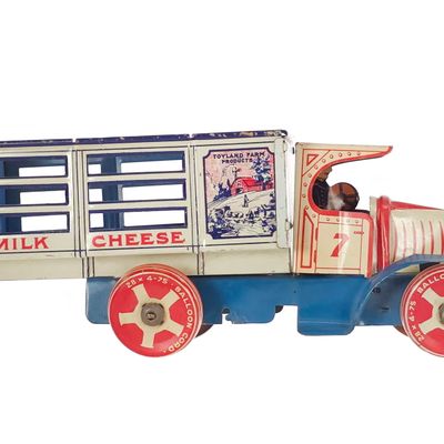 Sale Photo Thumbnail #115: Marx Tin Litho Toyland Butter & Eggs Truck