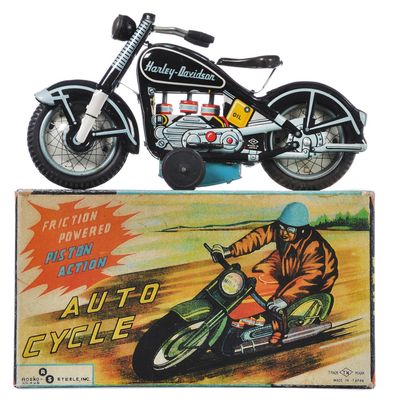 Sale Photo Thumbnail #99: Harley-Davidson Auto Cycle T.N. Friction Tin, Japan