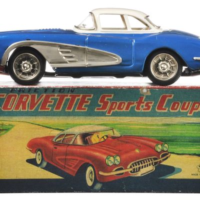 Sale Photo Thumbnail #107: Stunning Blue and White 1958 Corvette by Yonezawa