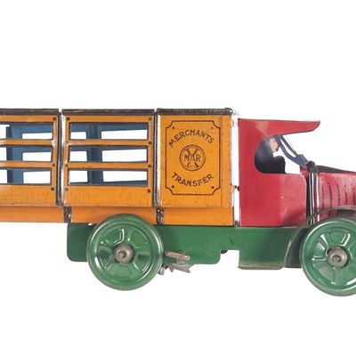 Sale Photo Thumbnail #120: Marx Tin Litho Merchants Transfer Truck