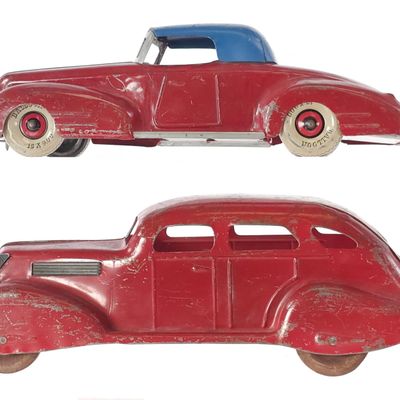 Sale Photo Thumbnail #297: (2) Marx Pressed Steel Hardtop LaSalle Roadster and Sedan