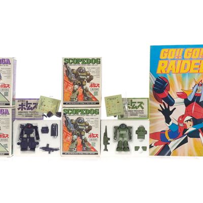Sale Photo Thumbnail #192: (3) Takara Berserga, Scopedog & Raideen Boxed
