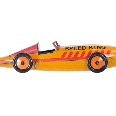 Sale Photo Thumbnail #338: Marx Speed King Racecar Tin Litho