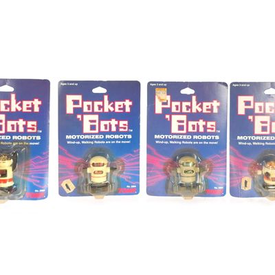 Sale Photo Thumbnail #191: Tomy Pocket 'Bots White Knobs Carded