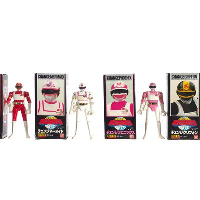 Sale Photo Thumbnail #204: (4) Popy & Bandai Chogokin Changeman Drivers, GC-24 Boxed