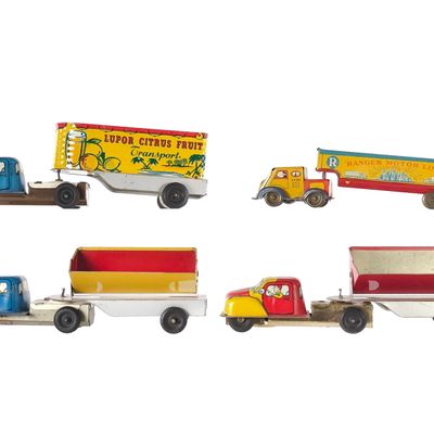 Sale Photo Thumbnail #166: (4) Lupor & IML Dump Trucks & Moving Truck